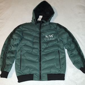 Suave Wear , puff winter jacket .Size:XL,L,M,S. Color: Green , Grey .